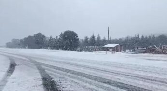 Otro efecto de la ciclogénesis: hubo una fuerte nevada en la provincia de Buenos Aires