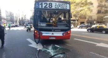 Fuerte choque entre dos colectivos en Palermo: tres personas resultaron heridas