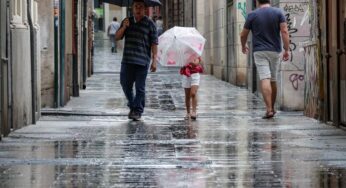 La Aemet activa el aviso por lluvias y tormentas en seis comunidades y prevé un descenso de las temperaturas
