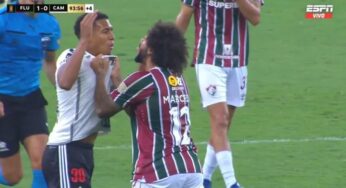 Brahian Palacios no se dejó intimidar por Marcelo: así fue el cruce del colombiano por Copa Libertadores