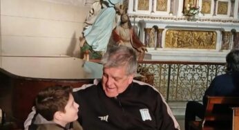 Luis Ventura visitó la Virgen de Luján luego de que su hijo Antonito recibiera el alta: “Las palabras sobran”