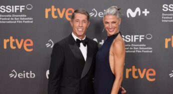 Laura Sánchez y David Ascanio posan juntos en el Festival de Cine de San Sebastián