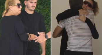 Desgarradoras imágenes de la familia de Julián Muñoz en su último adiós