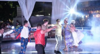 Inauguran pista de hielo en el zócalo de Acapulco tras retrasos
