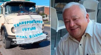 A cambio de un café cuando se reciban, realiza mudanzas gratis para los jóvenes de su pueblo que van a estudiar a La Plata
