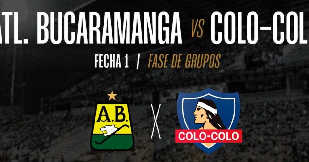 EN VIVO: Atlético Bucaramanga vs. Colo Colo de Chile: siga el minuto a minuto hoy martes 1 de abril de la Copa Libertadores