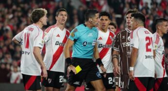 Los garrafales errores del árbitro Yael Falcón Pérez: de las rojas obviadas al lateral previo al penal para el empate de River ante Platense